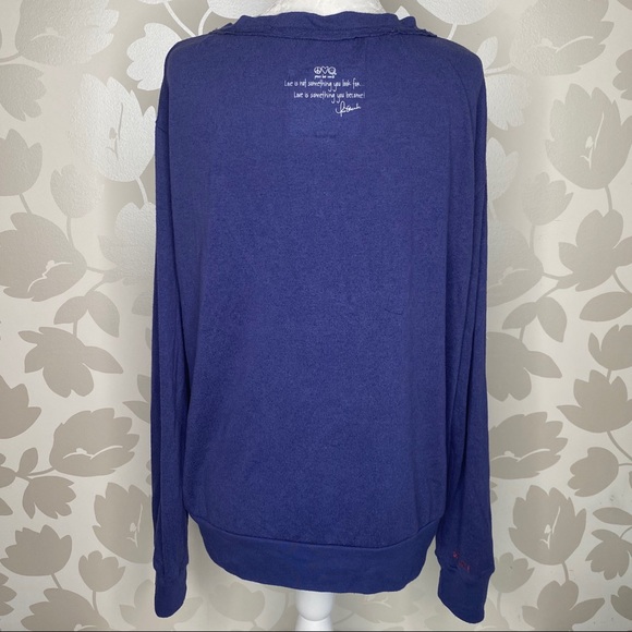 Peace Love World | Blue Pullover Sweatshirt - Picture 3 of 8